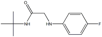 N-tert-butyl-2-[(4-fluorophenyl)amino]acetamide 结构式