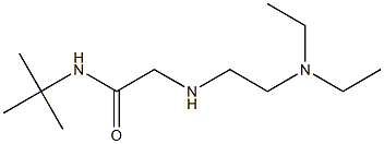 N-tert-butyl-2-{[2-(diethylamino)ethyl]amino}acetamide 结构式