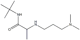 N-tert-butyl-2-{[3-(dimethylamino)propyl]amino}propanamide 结构式