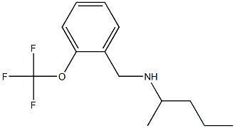 pentan-2-yl({[2-(trifluoromethoxy)phenyl]methyl})amine 结构式