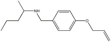 pentan-2-yl({[4-(prop-2-en-1-yloxy)phenyl]methyl})amine 结构式