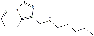 pentyl({[1,2,4]triazolo[3,4-a]pyridin-3-ylmethyl})amine 结构式