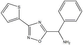 phenyl[3-(thiophen-2-yl)-1,2,4-oxadiazol-5-yl]methanamine 结构式