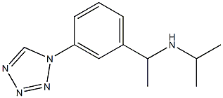 propan-2-yl({1-[3-(1H-1,2,3,4-tetrazol-1-yl)phenyl]ethyl})amine 结构式