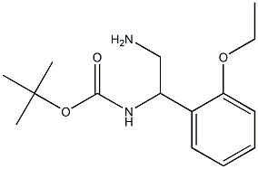 tert-butyl 2-amino-1-(2-ethoxyphenyl)ethylcarbamate 结构式