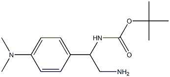 tert-butyl 2-amino-1-[4-(dimethylamino)phenyl]ethylcarbamate 结构式