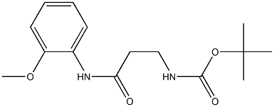 tert-butyl 3-[(2-methoxyphenyl)amino]-3-oxopropylcarbamate 结构式