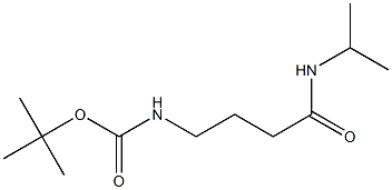 tert-butyl 4-(isopropylamino)-4-oxobutylcarbamate 结构式