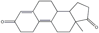 13-Methyl-1,6,7,8,11,12,13,14,15,16-decahydro-2H-cyclopenta[a]phenanthrene-3,17-dione 结构式