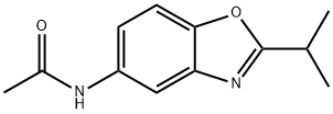 Acetamide,  N-[2-(1-methylethyl)-5-benzoxazolyl]- 结构式