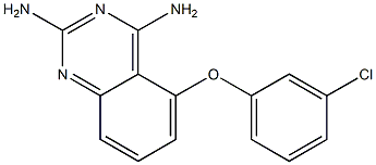 2,4-Quinazolinediamine,  5-(3-chlorophenoxy)- 结构式