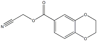 1,4-Benzodioxin-6-carboxylic  acid,  2,3-dihydro-,  cyanomethyl  ester 结构式