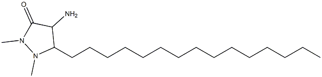 4-amino-1,2-dimethyl-5-pentadecyl-pyrazolidin-3-one 结构式