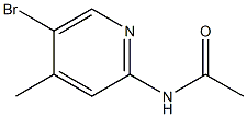 2-ACETEMIDO-5-BROMO-4-METHYLPYRIDINE 结构式