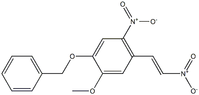 4-Benzyloxy-3-methoxy-6--dinitrostyrene 结构式