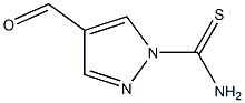 4-Formyl-pyrazole-1-carbothioic acid amide 结构式