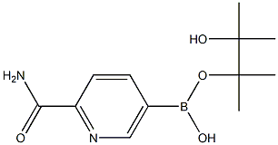 2-(Aminocarbonyl)pyridine-5-boronic acid, pinacol ester 结构式