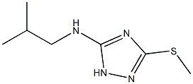 Isobutyl-(5-methylsulfanyl-2H-[1,2,4]triazol-3-yl)-amine 结构式