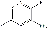 2-溴-3-氨基-5-甲基吡啶 结构式