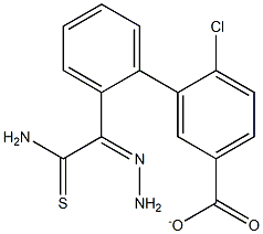 3-[2-(aminocarbothioyl)carbohydrazonoyl]phenyl 4-chlorobenzoate 结构式