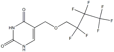 5-[(2,2,3,3,4,4,4-heptafluorobutoxy)methyl]-2,4(1H,3H)-pyrimidinedione 结构式
