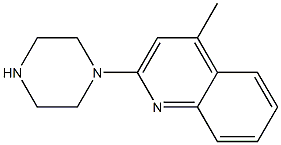 4-methyl-2-(1-piperazinyl)quinoline 结构式