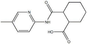 2-{[(5-methyl-2-pyridinyl)amino]carbonyl}cyclohexanecarboxylic acid 结构式