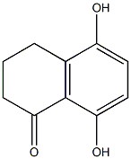 5,8-dihydroxy-3,4-dihydro-1(2H)-naphthalenone 结构式