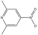4-硝基-2,6-二甲基吡啶 结构式