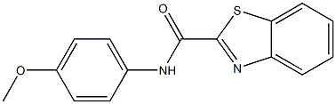 N-(4-methoxyphenyl)-1,3-benzothiazole-2-carboxamide 结构式