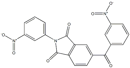 5-{3-nitrobenzoyl}-2-{3-nitrophenyl}-1H-isoindole-1,3(2H)-dione 结构式