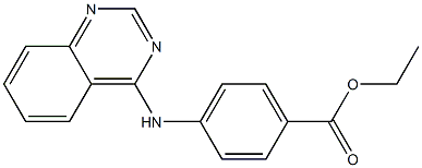 ethyl 4-(4-quinazolinylamino)benzoate 结构式