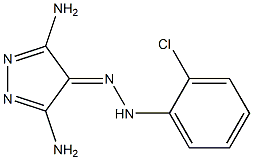 3,5-diamino-4H-pyrazol-4-one (2-chlorophenyl)hydrazone 结构式