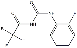 N-(2-fluorophenyl)-N'-(trifluoroacetyl)urea 结构式