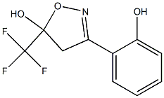 3-(2-hydroxyphenyl)-5-(trifluoromethyl)-4,5-dihydro-5-isoxazolol 结构式