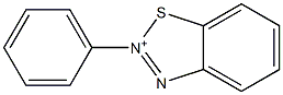 2-phenyl-1,2,3-benzothiadiazol-2-ium 结构式