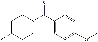 1-(4-methoxybenzothioyl)-4-methylpiperidine 结构式