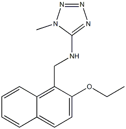 N-[(2-ethoxy-1-naphthyl)methyl]-N-(1-methyl-1H-tetraazol-5-yl)amine 结构式