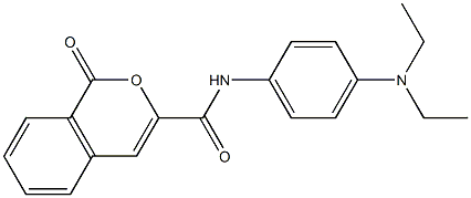 N-[4-(diethylamino)phenyl]-1-oxo-1H-isochromene-3-carboxamide 结构式