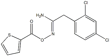 2-(2,4-dichlorophenyl)-N'-[(2-thienylcarbonyl)oxy]ethanimidamide 结构式