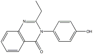 2-ethyl-3-(4-hydroxyphenyl)quinazolin-4(3H)-one 结构式