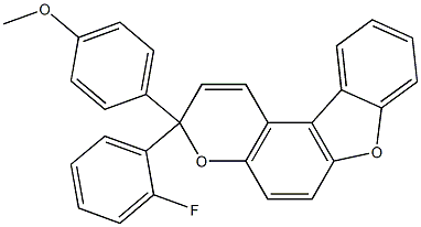 3-(2-fluorophenyl)-3-(4-methoxyphenyl)-3H-[1]benzofuro[3,2-f]chromene 结构式
