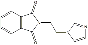 2-[2-(1H-imidazol-1-yl)ethyl]-1H-isoindole-1,3(2H)-dione 结构式