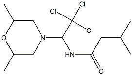 3-methyl-N-[2,2,2-trichloro-1-(2,6-dimethylmorpholin-4-yl)ethyl]butanamide 结构式