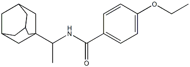 N-[1-(1-adamantyl)ethyl]-4-ethoxybenzamide 结构式