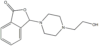 3-[4-(2-hydroxyethyl)-1-piperazinyl]-2-benzofuran-1(3H)-one 结构式