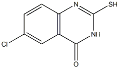 6-chloro-2-sulfanyl-4(3H)-quinazolinone 结构式