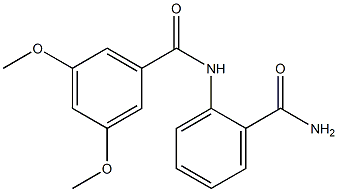 N-[2-(aminocarbonyl)phenyl]-3,5-dimethoxybenzamide 结构式