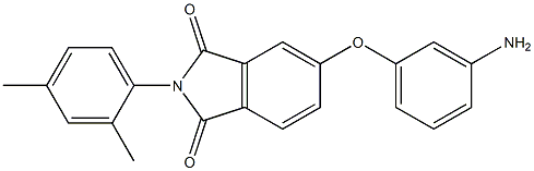 5-(3-aminophenoxy)-2-(2,4-dimethylphenyl)-1H-isoindole-1,3(2H)-dione 结构式