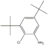 3,5-ditert-butyl-2-chlorophenylamine 结构式